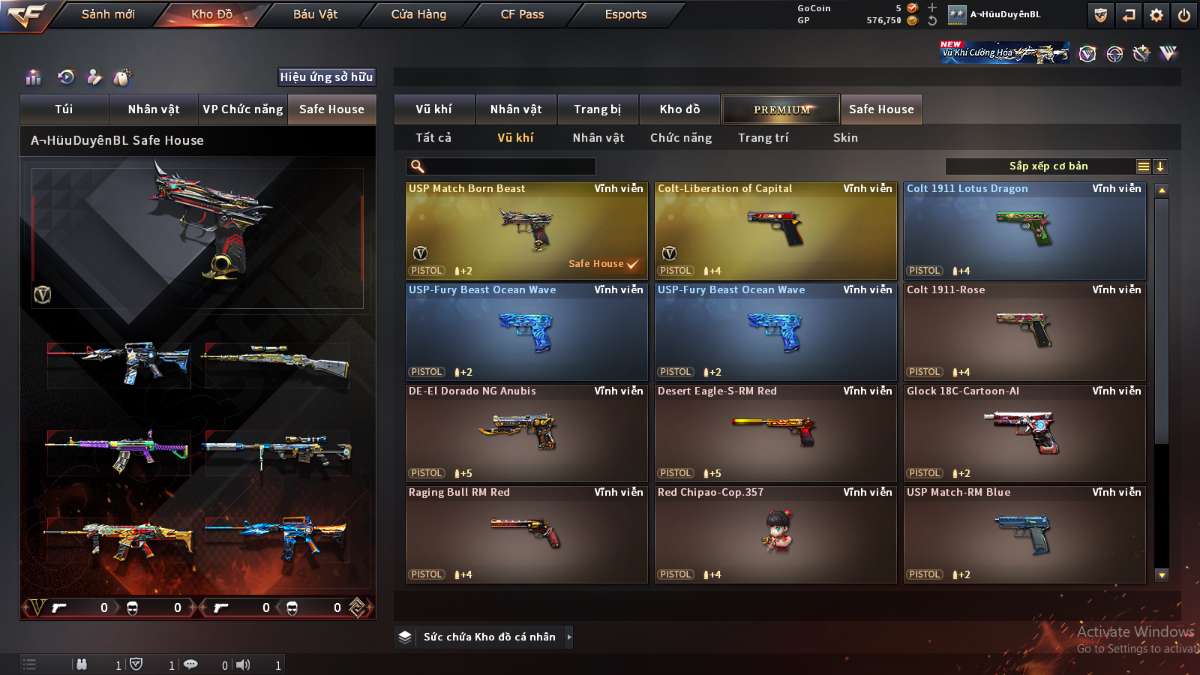 shop acc cf uy tin gia re